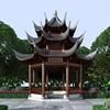 防腐木凉亭,长廊,园林景区栈道护栏